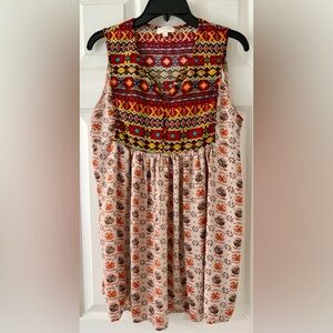 Umgee Multicolor Geometric Pattern Dress